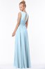 ColsBM Kyra Ice Blue Glamorous A-line Jewel Sleeveless Chiffon30 Ruching Bridesmaid Dresses