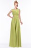 ColsBM Kyra Linden Green Glamorous A-line Jewel Sleeveless Chiffon30 Ruching Bridesmaid Dresses