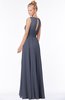 ColsBM Kyra Nightshadow Blue Glamorous A-line Jewel Sleeveless Chiffon30 Ruching Bridesmaid Dresses