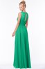 ColsBM Kyra Pepper Green Glamorous A-line Jewel Sleeveless Chiffon30 Ruching Bridesmaid Dresses