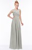 ColsBM Kyra Platinum Glamorous A-line Jewel Sleeveless Chiffon30 Ruching Bridesmaid Dresses