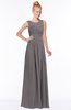 ColsBM Kyra Ridge Grey Glamorous A-line Jewel Sleeveless Chiffon30 Ruching Bridesmaid Dresses