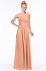 ColsBM Kyra Salmon Glamorous A-line Jewel Sleeveless Chiffon30 Ruching Bridesmaid Dresses