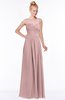 ColsBM Kyra Silver Pink Glamorous A-line Jewel Sleeveless Chiffon30 Ruching Bridesmaid Dresses