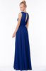 ColsBM Kyra Sodalite Blue Glamorous A-line Jewel Sleeveless Chiffon30 Ruching Bridesmaid Dresses
