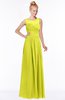 ColsBM Kyra Sulphur Spring Glamorous A-line Jewel Sleeveless Chiffon30 Ruching Bridesmaid Dresses