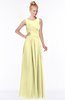 ColsBM Kyra Wax Yellow Glamorous A-line Jewel Sleeveless Chiffon30 Ruching Bridesmaid Dresses