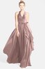 ColsBM Anya Blush Pink Glamorous A-line Sleeveless Zip up Chiffon Ribbon Bridesmaid Dresses