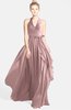 ColsBM Anya Silver Pink Glamorous A-line Sleeveless Zip up Chiffon Ribbon Bridesmaid Dresses