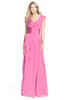 ColsBM Magnolia Carnation Pink Gorgeous A-line V-neck Chiffon30 Floor Length Bridesmaid Dresses