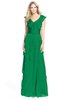 ColsBM Magnolia Green Gorgeous A-line V-neck Chiffon30 Floor Length Bridesmaid Dresses