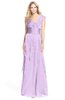 ColsBM Magnolia Lavendula Gorgeous A-line V-neck Chiffon30 Floor Length Bridesmaid Dresses