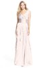 ColsBM Magnolia Light Pink Gorgeous A-line V-neck Chiffon30 Floor Length Bridesmaid Dresses