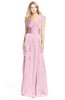 ColsBM Magnolia Mist Pink Gorgeous A-line V-neck Chiffon30 Floor Length Bridesmaid Dresses