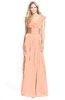 ColsBM Magnolia Peach Nectar Gorgeous A-line V-neck Chiffon30 Floor Length Bridesmaid Dresses