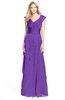 ColsBM Magnolia Royal Purple Gorgeous A-line V-neck Chiffon30 Floor Length Bridesmaid Dresses