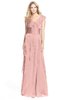 ColsBM Magnolia Silver Pink Gorgeous A-line V-neck Chiffon30 Floor Length Bridesmaid Dresses
