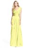 ColsBM Magnolia Wax Yellow Gorgeous A-line V-neck Chiffon30 Floor Length Bridesmaid Dresses