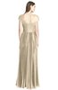 ColsBM Bryanna Champagne Classic Fit-n-Flare V-neck Short Sleeve Zip up Chiffon Bridesmaid Dresses