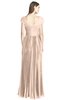 ColsBM Bryanna Fresh Salmon Classic Fit-n-Flare V-neck Short Sleeve Zip up Chiffon Bridesmaid Dresses