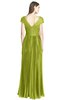 ColsBM Bryanna Green Oasis Classic Fit-n-Flare V-neck Short Sleeve Zip up Chiffon Bridesmaid Dresses