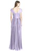 ColsBM Bryanna Light Purple Classic Fit-n-Flare V-neck Short Sleeve Zip up Chiffon Bridesmaid Dresses