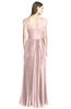 ColsBM Bryanna Pastel Pink Classic Fit-n-Flare V-neck Short Sleeve Zip up Chiffon Bridesmaid Dresses