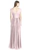 ColsBM Bryanna Petal Pink Classic Fit-n-Flare V-neck Short Sleeve Zip up Chiffon Bridesmaid Dresses