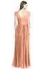 ColsBM Bryanna Salmon Classic Fit-n-Flare V-neck Short Sleeve Zip up Chiffon Bridesmaid Dresses