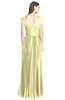 ColsBM Bryanna Wax Yellow Classic Fit-n-Flare V-neck Short Sleeve Zip up Chiffon Bridesmaid Dresses