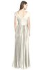 ColsBM Bryanna Whisper White Classic Fit-n-Flare V-neck Short Sleeve Zip up Chiffon Bridesmaid Dresses