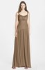 ColsBM Blakely Bronze Brown Glamorous A-line Scoop Zip up Chiffon30 Floor Length Bridesmaid Dresses