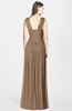 ColsBM Blakely Bronze Brown Glamorous A-line Scoop Zip up Chiffon30 Floor Length Bridesmaid Dresses