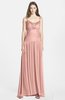 ColsBM Blakely Coral Almond Glamorous A-line Scoop Zip up Chiffon30 Floor Length Bridesmaid Dresses