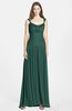 ColsBM Blakely Dark Jade Glamorous A-line Scoop Zip up Chiffon30 Floor Length Bridesmaid Dresses