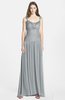 ColsBM Blakely Frost Grey Glamorous A-line Scoop Zip up Chiffon30 Floor Length Bridesmaid Dresses