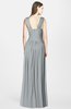 ColsBM Blakely Frost Grey Glamorous A-line Scoop Zip up Chiffon30 Floor Length Bridesmaid Dresses