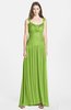 ColsBM Blakely Greenery Glamorous A-line Scoop Zip up Chiffon30 Floor Length Bridesmaid Dresses