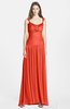 ColsBM Blakely Mandarin Red Glamorous A-line Scoop Zip up Chiffon30 Floor Length Bridesmaid Dresses