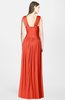 ColsBM Blakely Mandarin Red Glamorous A-line Scoop Zip up Chiffon30 Floor Length Bridesmaid Dresses