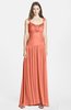 ColsBM Blakely Persimmon Orange Glamorous A-line Scoop Zip up Chiffon30 Floor Length Bridesmaid Dresses