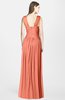 ColsBM Blakely Persimmon Orange Glamorous A-line Scoop Zip up Chiffon30 Floor Length Bridesmaid Dresses