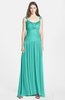 ColsBM Blakely Turquoise G97 Glamorous A-line Scoop Zip up Chiffon30 Floor Length Bridesmaid Dresses