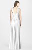 ColsBM Blakely White Glamorous A-line Scoop Zip up Chiffon30 Floor Length Bridesmaid Dresses