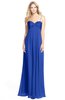 ColsBM Elin Electric Blue Glamorous A-line Sweetheart Sleeveless Chiffon30 Ruching Bridesmaid Dresses