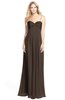 ColsBM Elin Fudge Brown Glamorous A-line Sweetheart Sleeveless Chiffon30 Ruching Bridesmaid Dresses
