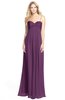 ColsBM Elin Grape Juice Glamorous A-line Sweetheart Sleeveless Chiffon30 Ruching Bridesmaid Dresses