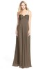 ColsBM Elin Latte Glamorous A-line Sweetheart Sleeveless Chiffon30 Ruching Bridesmaid Dresses