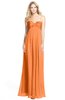 ColsBM Elin Mango Glamorous A-line Sweetheart Sleeveless Chiffon30 Ruching Bridesmaid Dresses