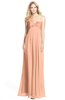 ColsBM Elin Peach Nectar Glamorous A-line Sweetheart Sleeveless Chiffon30 Ruching Bridesmaid Dresses